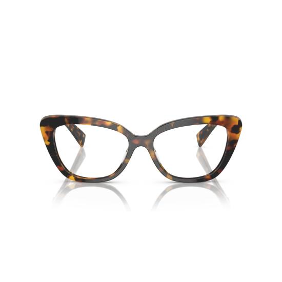 26SS 미우미우 안경 0Mu 05Vv 볼드 캣아이 호피무늬