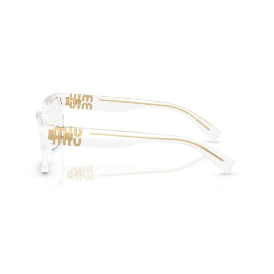 26SS 미우미우 안경 0Mu 02Yv 투명 아세테이트 사각 프레임 안경 - MIU MIU