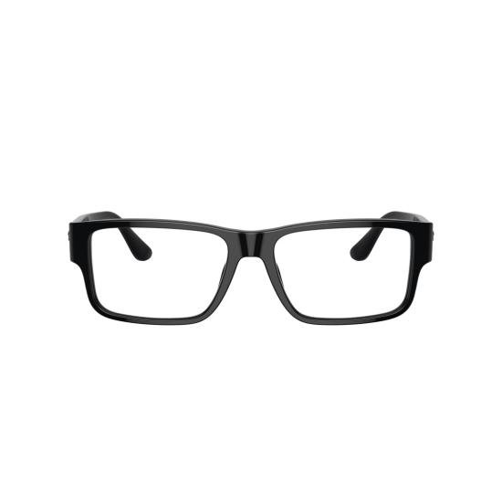 26SS 베르사체 안경 0Ve3342 직사각형 검정색 아세테이트 안경