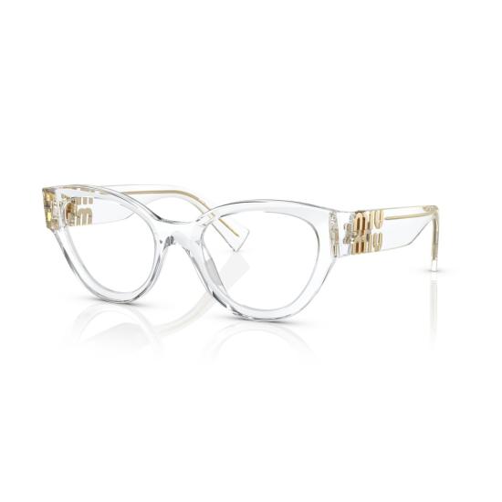 26SS 미우미우 안경 0Mu 01Vv 투명 아세테이트 캣아이 안경 - MIU MIU