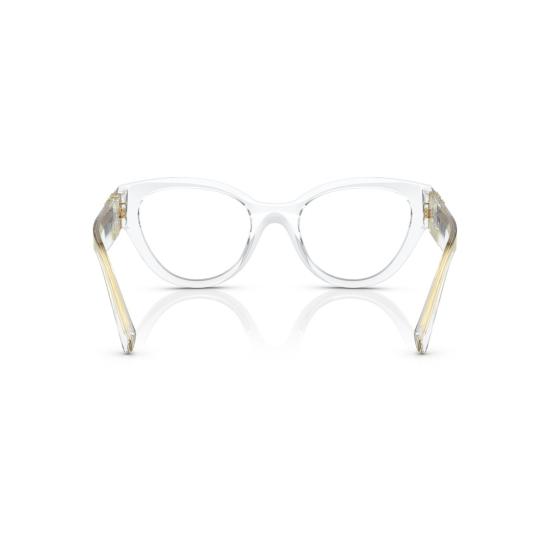 26SS 미우미우 안경 0Mu 01Vv 투명 아세테이트 캣아이 안경 - MIU MIU