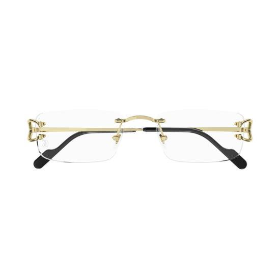 25FW 까르띠에 안경 CT0344O 테 없는 직사각형 안경