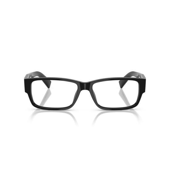 26SS 프라다 안경 0Pr B09v 유광 블랙 아세테이트 직사각형