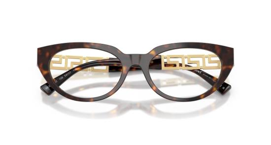 26SS 베르사체 안경 0Ve3383 오버사이즈 캣아이 - VERSACE