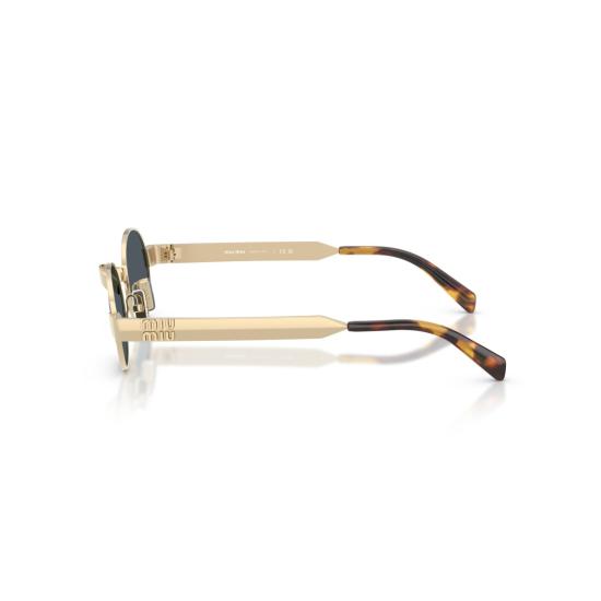 26SS 미우미우 선글라스 0Mu B51s 타원형 금색 메탈 - MIU MIU