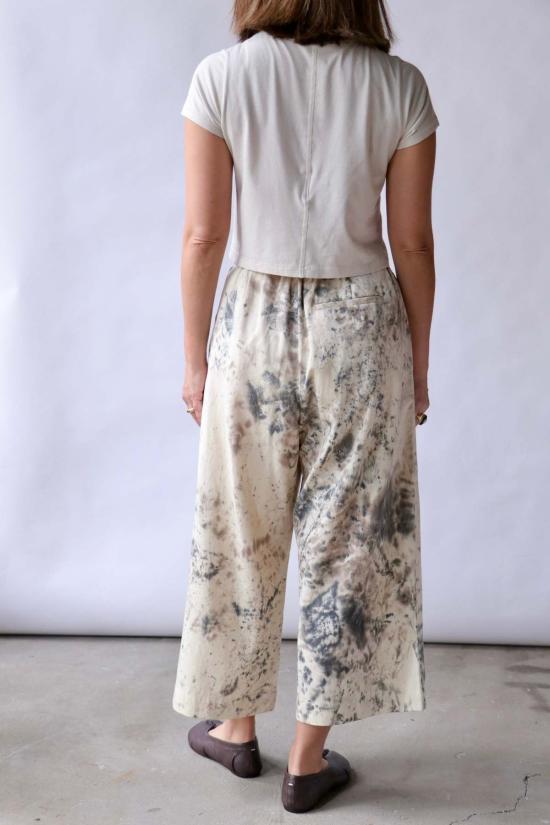  로렌 마누지안 팔라초 팬츠 로렌 마누기안 핸드페인팅  내추럴 - LAUREN MANOOGIAN