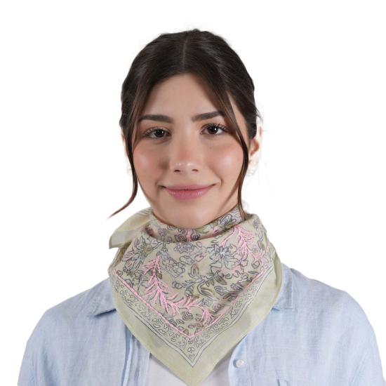  비스마야 머플러/스카프 Vismaya Jardin 반다나 오트밀 - VISMAYA