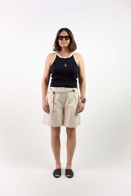  띵킹 뮤 민소매 티셔츠 씽킹 무 해리엇 콘트라스트 트림 탱크 - THINKING MU