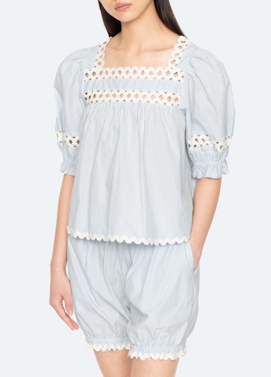  씨뉴욕 라운지 웨어 씨 니 사샤 PJ 세트 블루 - SEA NY