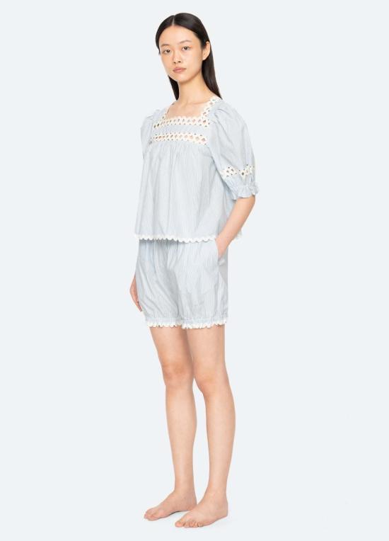  씨뉴욕 라운지 웨어 씨 니 사샤 PJ 세트 블루 - SEA NY