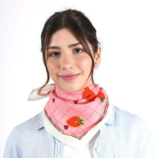  비스마야 머플러/스카프 딸기 스윗하트 반다나 - VISMAYA