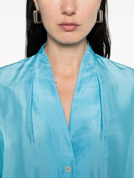 26SS 포르테포르테 블라우스 14859 MYSHIRTMIDNIGHT Mmarrone - FORTE FORTE