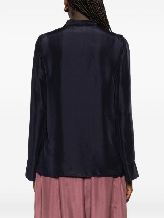 26SS 포르테포르테 블라우스 14859 MYSHIRTMIDNIGHT Mmarrone - FORTE FORTE