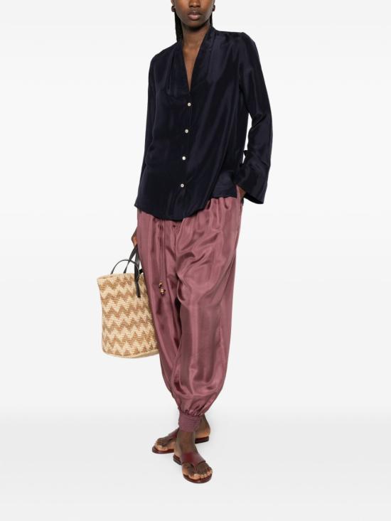 26SS 포르테포르테 블라우스 14859 MYSHIRTMIDNIGHT Mmarrone - FORTE FORTE