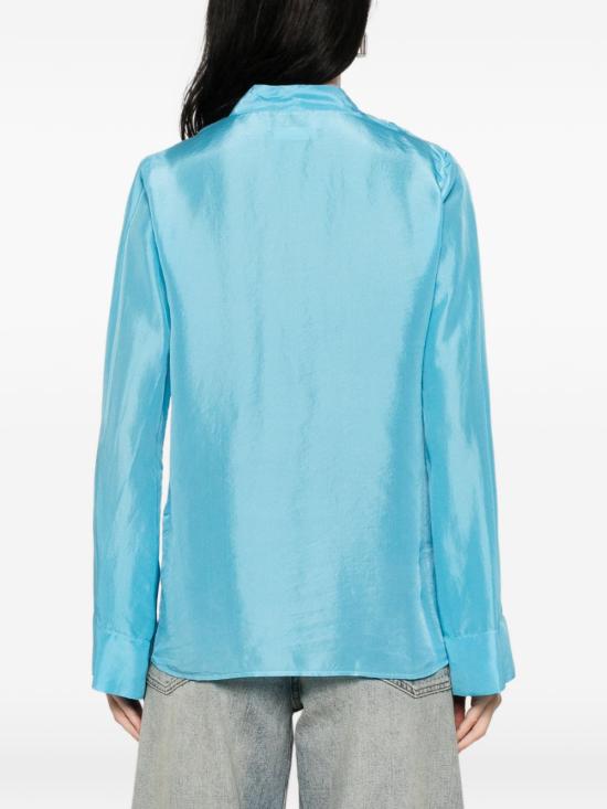 26SS 포르테포르테 블라우스 14859 MYSHIRTMIDNIGHT Mmarrone - FORTE FORTE