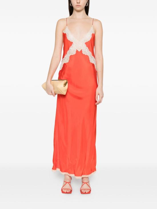 26SS 포르테포르테 롱 원피스 14856 MYDRESSROUGE Ciano - FORTE FORTE