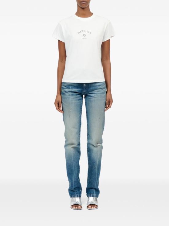 26SS MM6 메종마르지엘라 반팔 티셔츠 S62GD0216 M20048101 White - MM6 MAISON MARGIELA