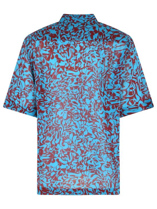 26SS 드리스 반 노튼 반팔 셔츠 020700 3006503 Blue - DRIES VAN NOTEN