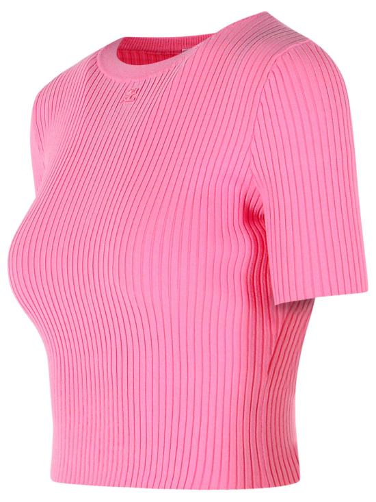 26SS 쿠레쥬 반팔 티셔츠 126MPU267FI00015023 Pink - COURREGES