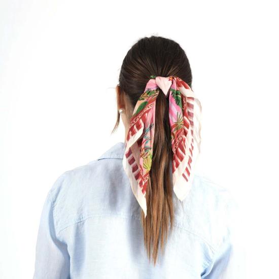  비스마야 머플러/스카프 골든 타이드 반다나 마룬 - VISMAYA