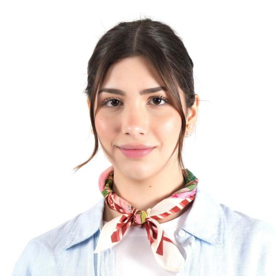  비스마야 머플러/스카프 골든 타이드 반다나 마룬 - VISMAYA