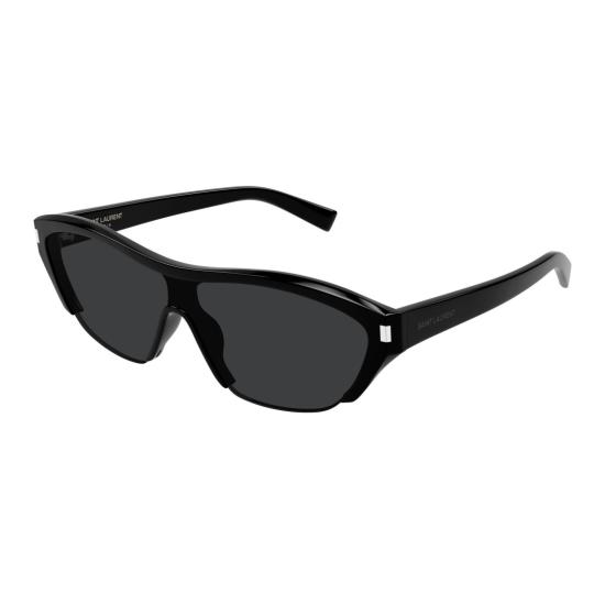 25FW 생로랑 선글라스 SL 704 각진 프레임 블랙 - SAINT LAURENT