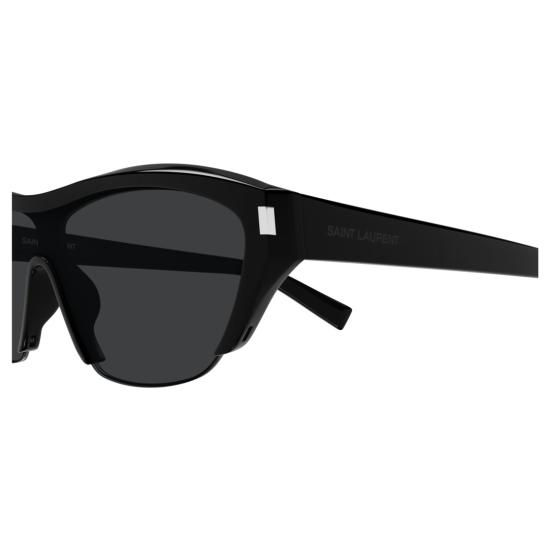 25FW 생로랑 선글라스 SL 704 각진 프레임 블랙 - SAINT LAURENT