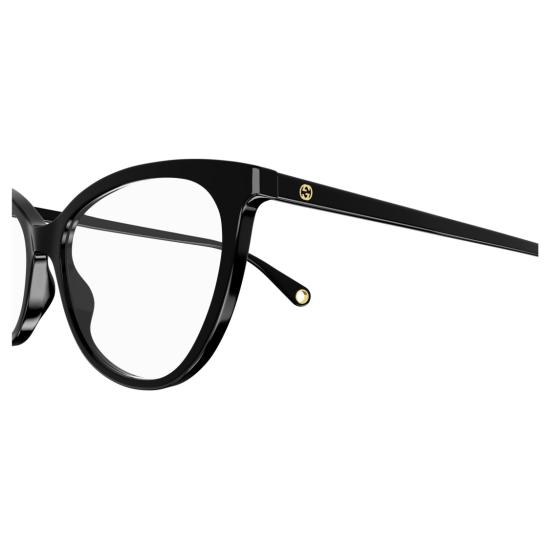 25FW 구찌 안경 Gg1079o 유광 블랙 아세테이트 캣아이 안경 - GUCCI