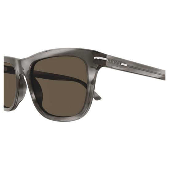 25FW 구찌 선글라스 Gg1444s 반투명 스모키 그레이 직사각형 - GUCCI