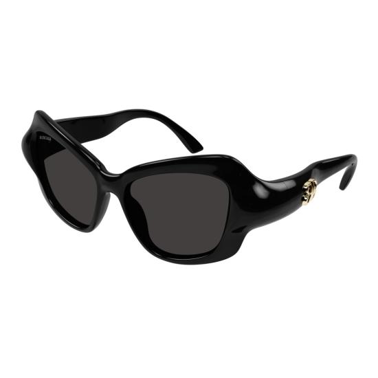 25FW 발렌시아가 선글라스 Bb0353s 오버사이즈 블랙 - BALENCIAGA