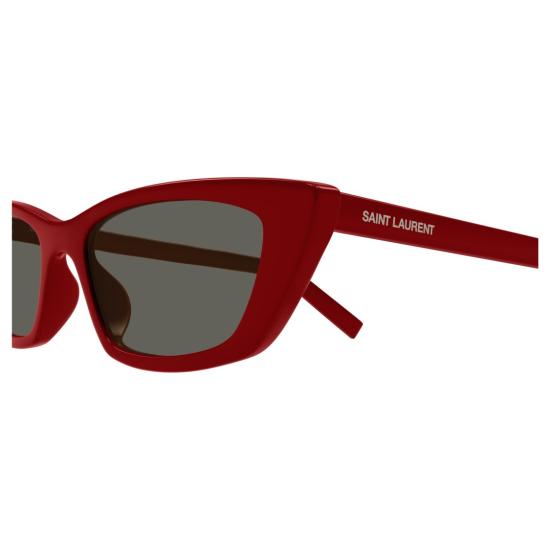 25FW 생로랑 선글라스 SL 277 앵귤러 캣아이 레드 - SAINT LAURENT