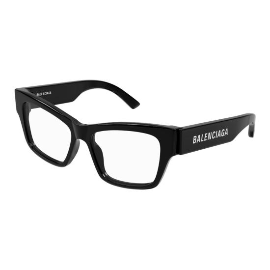25FW 발렌시아가 안경 Bb0378o 직사각형 블랙 - BALENCIAGA