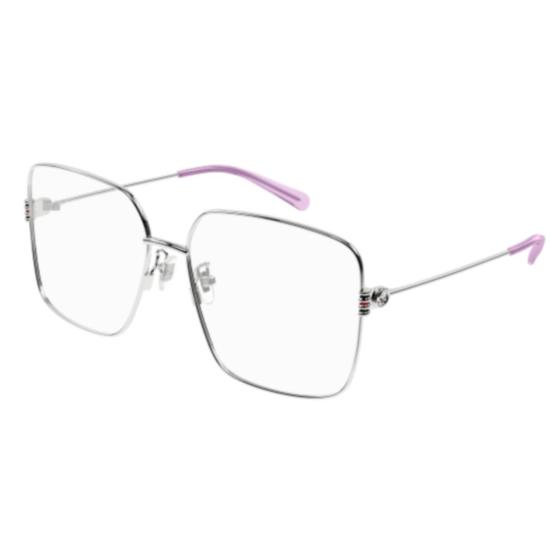 25FW 구찌 안경 Gg1284oa 사각형 실버톤 안경 - GUCCI