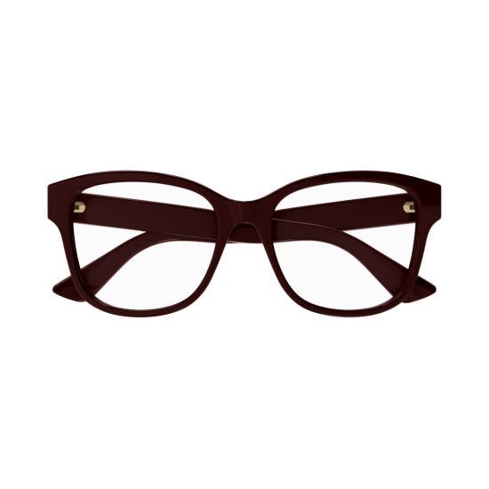 25FW 구찌 안경 Gg1340o 오버사이즈 스퀘어 프레임 버건디 안경