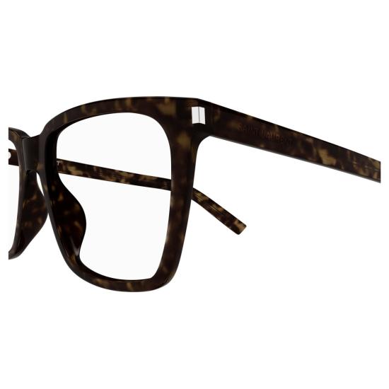 25FW 생로랑 안경 SL 717 슬림 호피무늬 슬림 직사각형  안경 - SAINT LAURENT