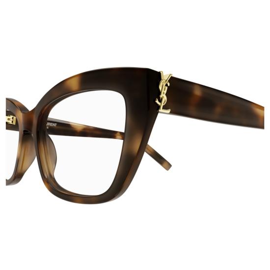 25FW 생로랑 안경 SL M117 오버사이즈 스퀘어 호피무늬 안경 - SAINT LAURENT