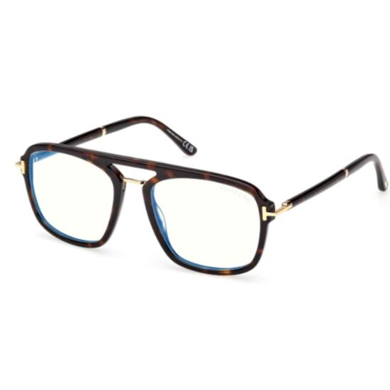  톰포드 안경 Ft6086-B 직사각형 호피무늬 프레임 안경
