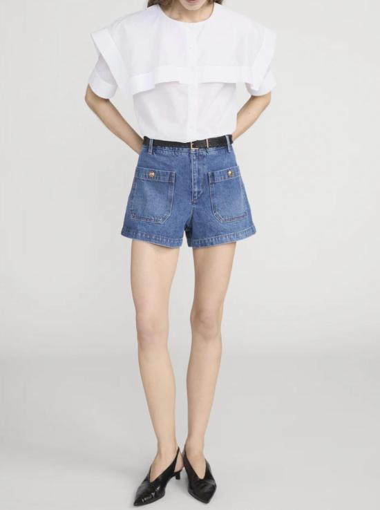  프레임 데님 숏팬츠 크루즈 반바지에 대한 믿음을 에 담다 - FRAME