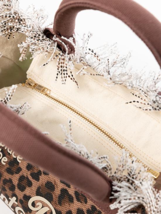 26SS 세인트바쓰 토트백 COL0001 - 00190L - 콜레트 샌드 레오파드 19 - MC2 SAINT BARTH