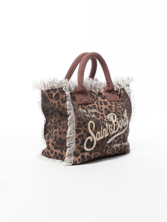 26SS 세인트바쓰 토트백 COL0001 - 00190L - 콜레트 샌드 레오파드 19 - MC2 SAINT BARTH