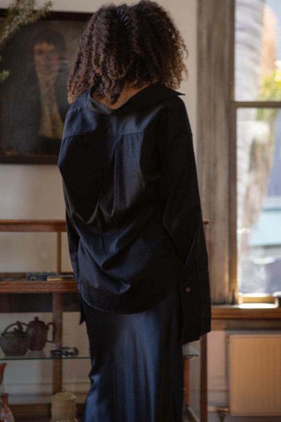  에리카 타노브 긴팔 티셔츠 에리카 타노프 아이보 코튼 프렌치 커프 셔츠 - ERICA TANOV