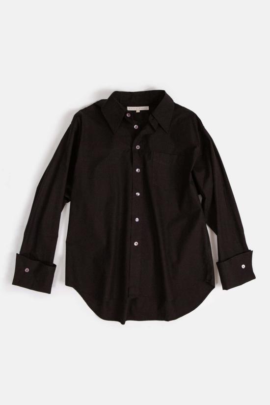  에리카 타노브 긴팔 티셔츠 에리카 타노프 아이보 코튼 프렌치 커프 셔츠 - ERICA TANOV