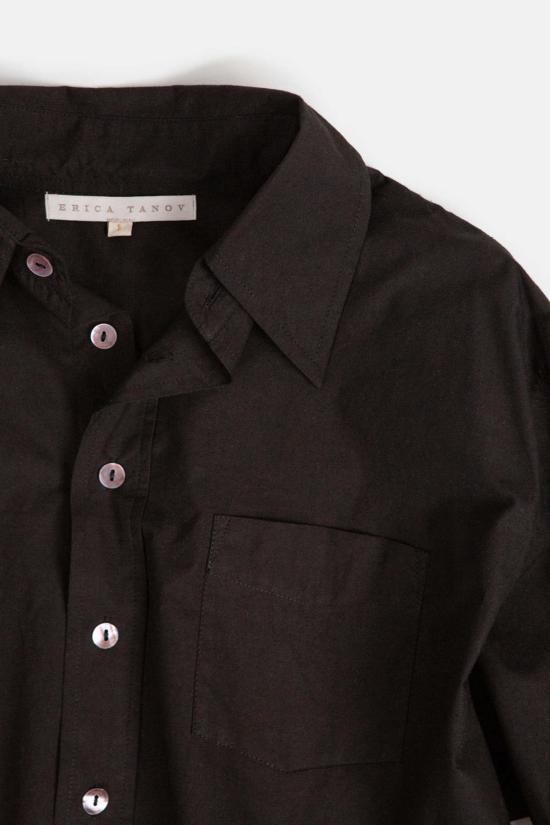  에리카 타노브 긴팔 티셔츠 에리카 타노프 아이보 코튼 프렌치 커프 셔츠 - ERICA TANOV