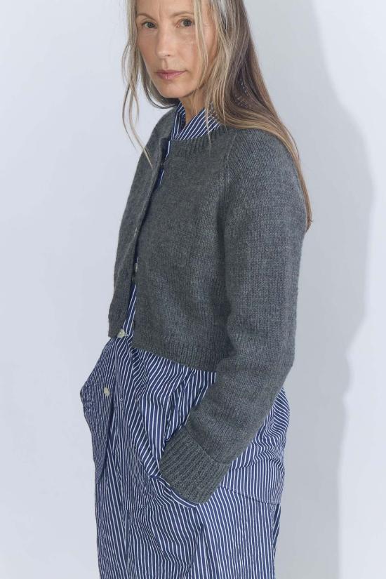  안티 오티 가디건 오티 이모 손뜨개