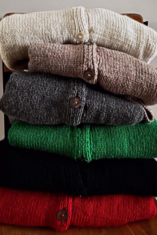  안티 오티 가디건 오티 이모 손뜨개 - AUNTIE OTI