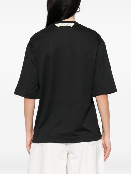 26SS 자크뮈스 반팔 티셔츠 TSW00588AJ00254 990 Black - JACQUEMUS