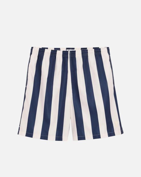 26SS 아미 롱 스트라이프 스윔수트 HBW316AW0027 A027 Blanc creme encre