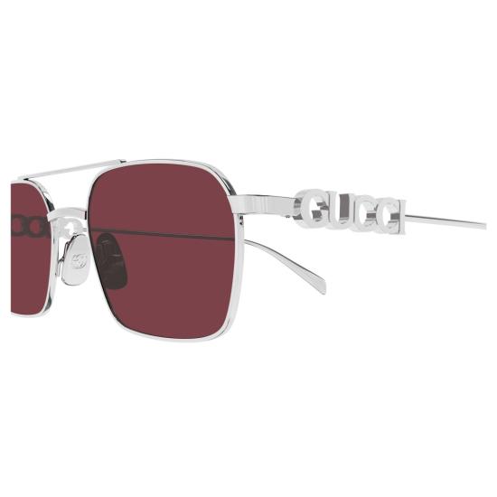 25FW 구찌 선글라스 Gg1804s 직사각형 딥 버건디 - GUCCI