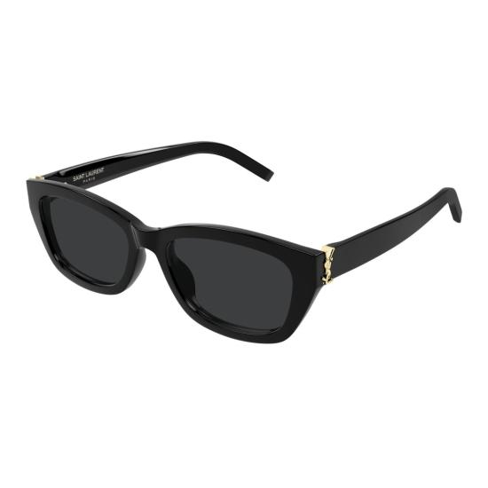 25FW 생로랑 선글라스 SL M153 유광 블랙 직사각형 - SAINT LAURENT