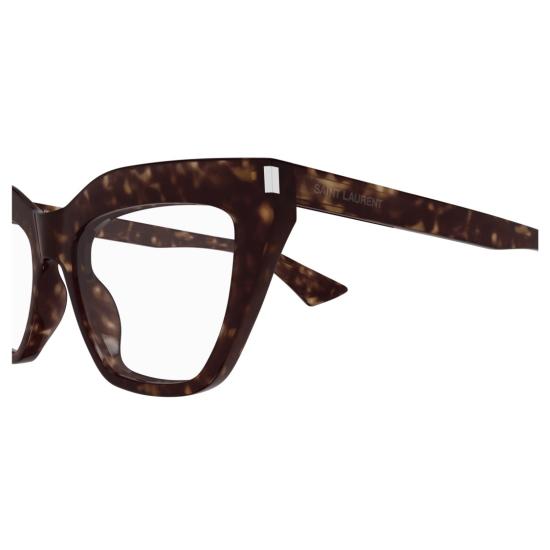 25FW 생로랑 안경 SL 760 오버사이즈 호피무늬 스퀘어 - SAINT LAURENT